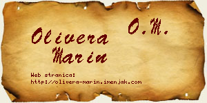 Olivera Marin vizit kartica